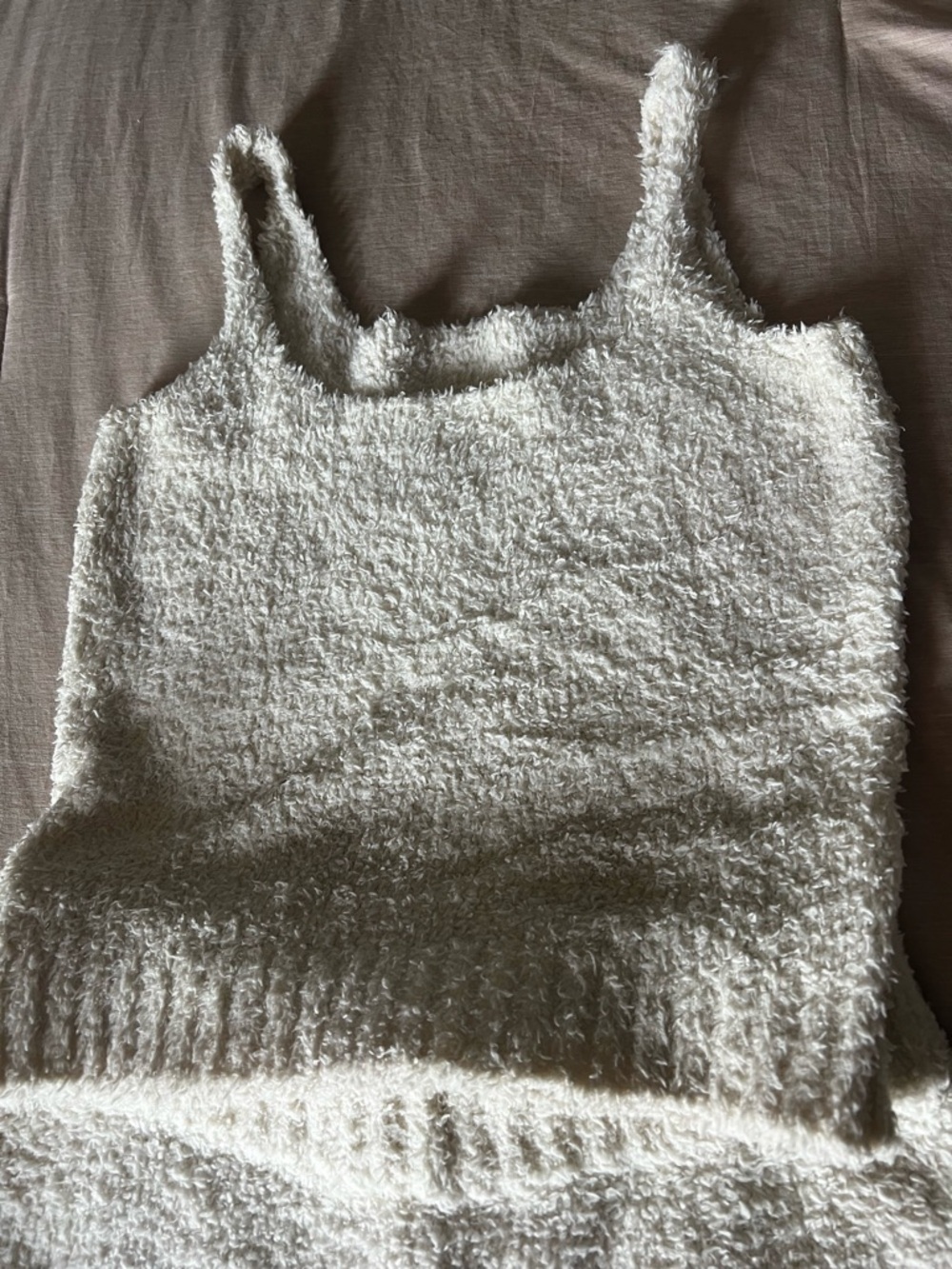 SKIMS Soft Cream Textured Knit Loungewear Piece L/XL - Picture 5 of 8